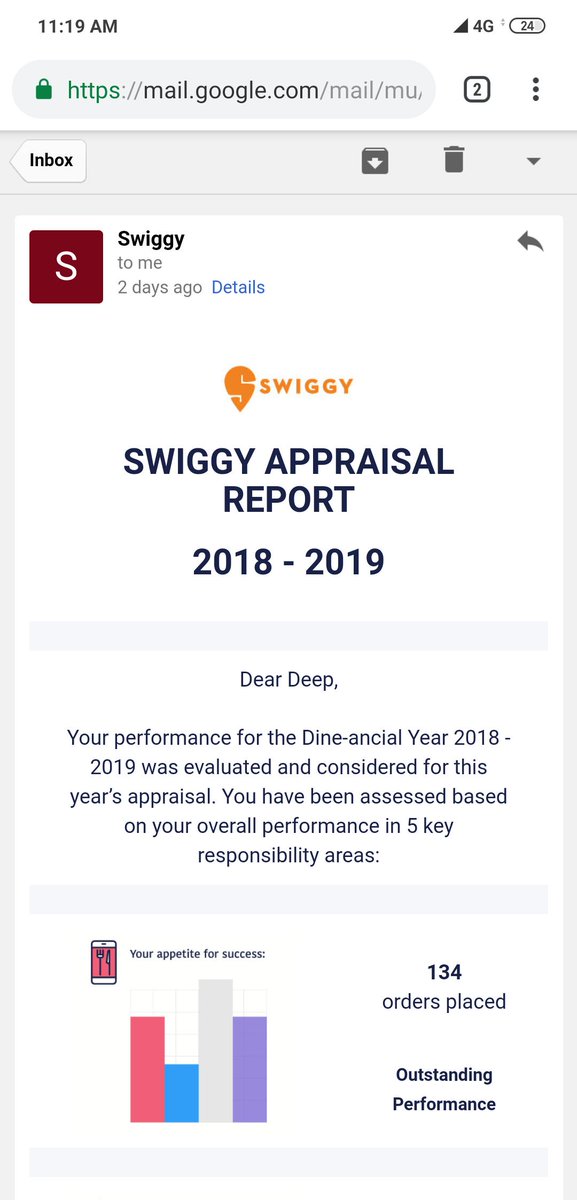 DeepSubhashcha1's tweet image. Thanks For Being With Me In Each And Every Situation🤗
Such An Awesome Service From Customer Support And Delivery Executive🙂
I Would like To Continue This Journey With Swiggy 😎
With All My Pleasure I Accept This Promotion To Vp Gastronomy From My💓 #SwiggyAppraisals@swiggy_in