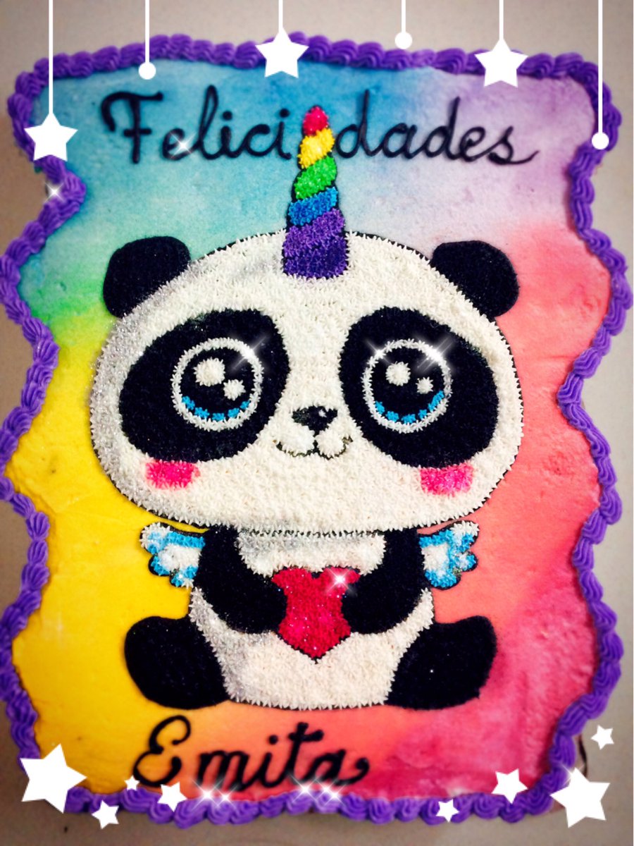 chiaopi's tweet image. Cute #pandacorn cupcake cake 🐼 🦄 ❤️ #pandicorn #pandacornio #cake #cupcakes