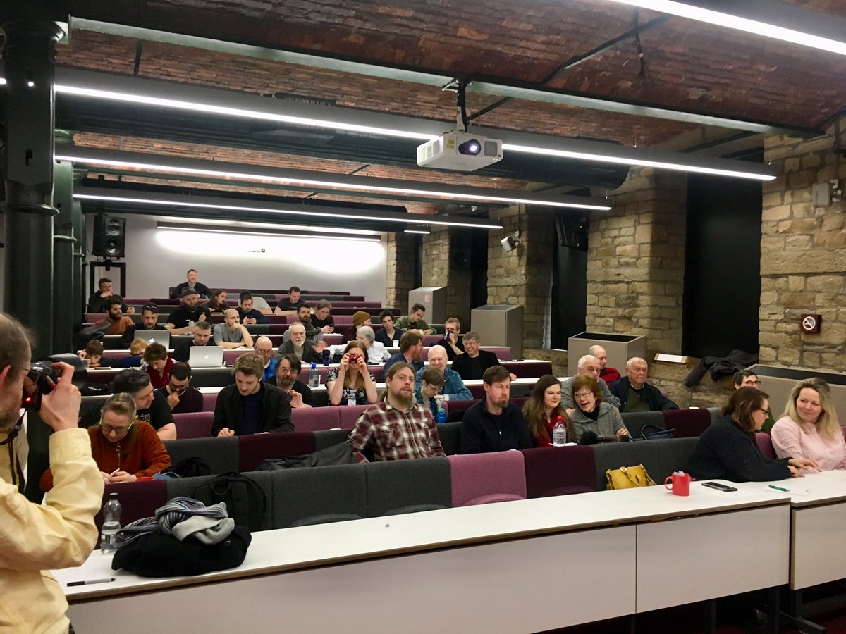 adaptivemusic's tweet photo. A well attended Sonic Arts Forum at the weekend with some excellent presentations. Organised by Ian Gibson (AMTRG), Coryn Smethurst and Ewan Stefani https://t.co/ymCgGkh1Om