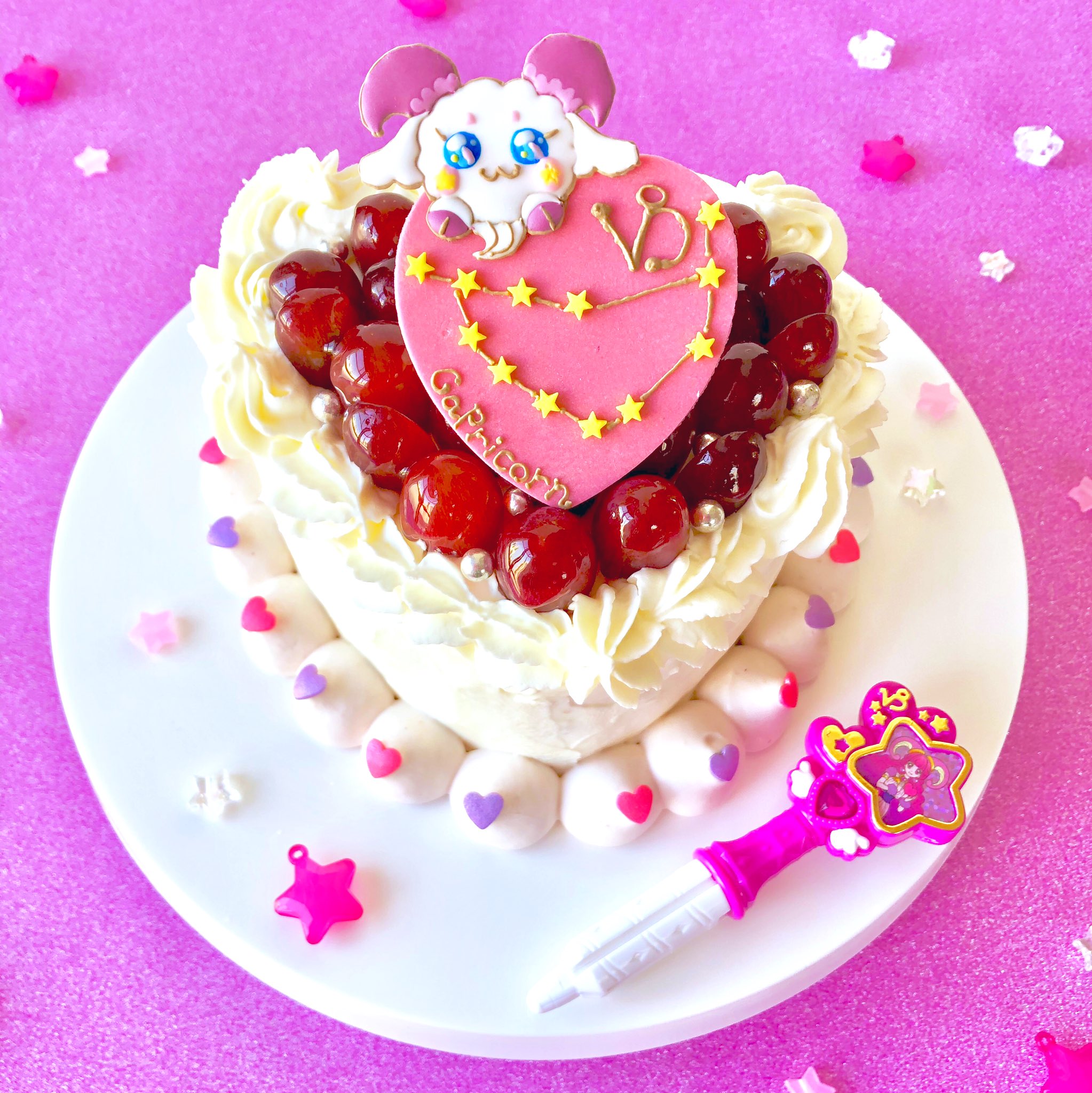 ゆうか No Twitter やぎ座フワの ハートいっぱい ぶどうショートケーキ スタートゥインクルプリキュア フワ Precure T Co Xbp8arogpz Twitter