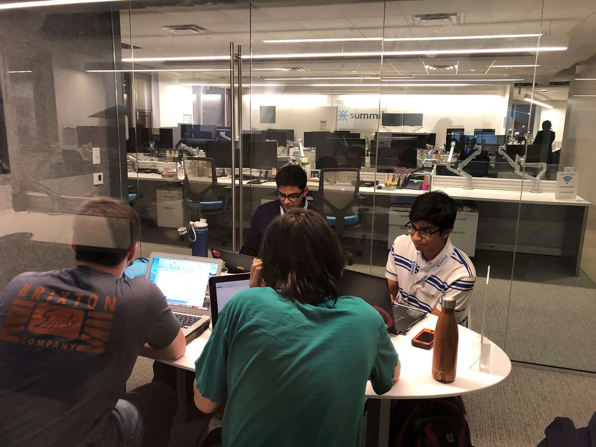 summitdistrict's tweet image. #DCDataFest teams are grinding away late into the night!  Presentations and award ceremony tomorrow!  Can&apos;t wait to see who picks up the Best Insight, Best Visualization and Best Use of Outside Data awards.  #ASADataFest19 #DCDataFest