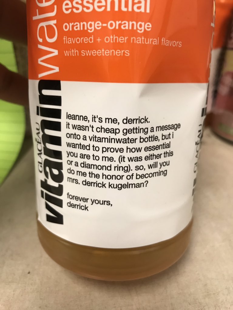 happylonghorn's tweet photo. Uh found this at work today if anyone knows Leanne tell her I found her bottle https://t.co/9QBnN0yP4l