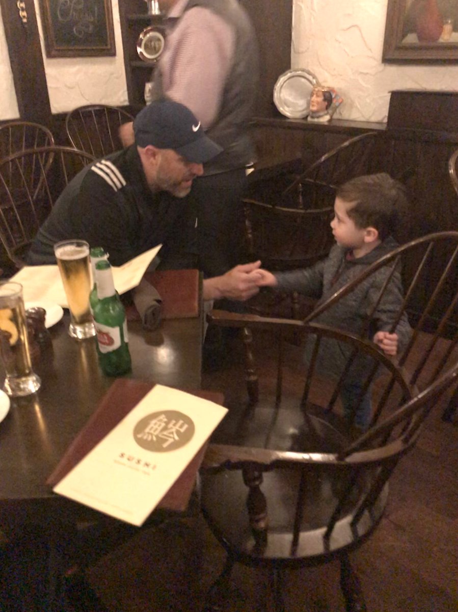 WaddleandSilvy's tweet photo. When Matt Nagy is already your favorite #Bears coach since the 80s, he then treats your oldest son like gold. 
The @ChicagoBears have a lot to be proud of currently, but their head coach is a better person than football guy.  🐻 ⬇️ https://t.co/wY3KR9htNb