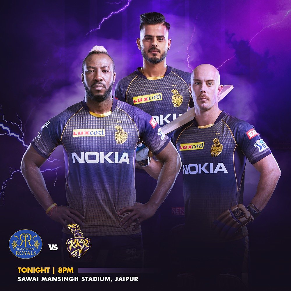 RahmanSheikh10's tweet photo. BATTLE ROYALE ⚔
Our #Knights shift base to Jaipur as they face @rajasthanroyals in their 5th #VIVOIPL encounter of the season tonight! 💜

#RRvKKR #KKRHaiTaiyaar https://t.co/4S9Vvm9BgL