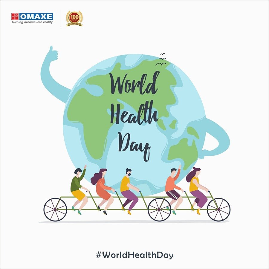 On World Health Day, Omaxe Ltd. wishes you a healthy life!!
#Omaxe #OmaxeLtd #OmaxeLimited #WorldHealthDay