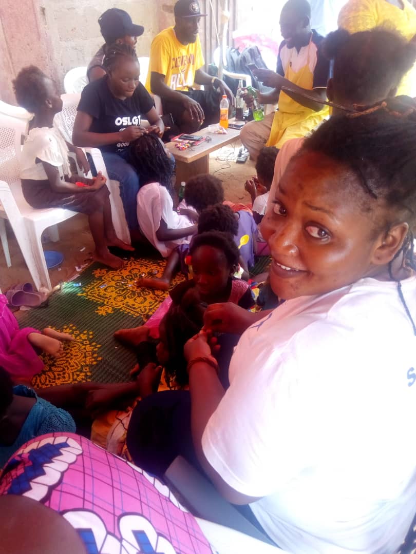 My boss,My senior while in Secondary School,My Friend and now He's my father in the Lord Ayashim Stanley as he leads the #GADNITETeam to the IDP Camp Adara town hall Sabon Tasha and meeting us doing what we know best with and around the kids, he was really amazed.#ISupportGurara