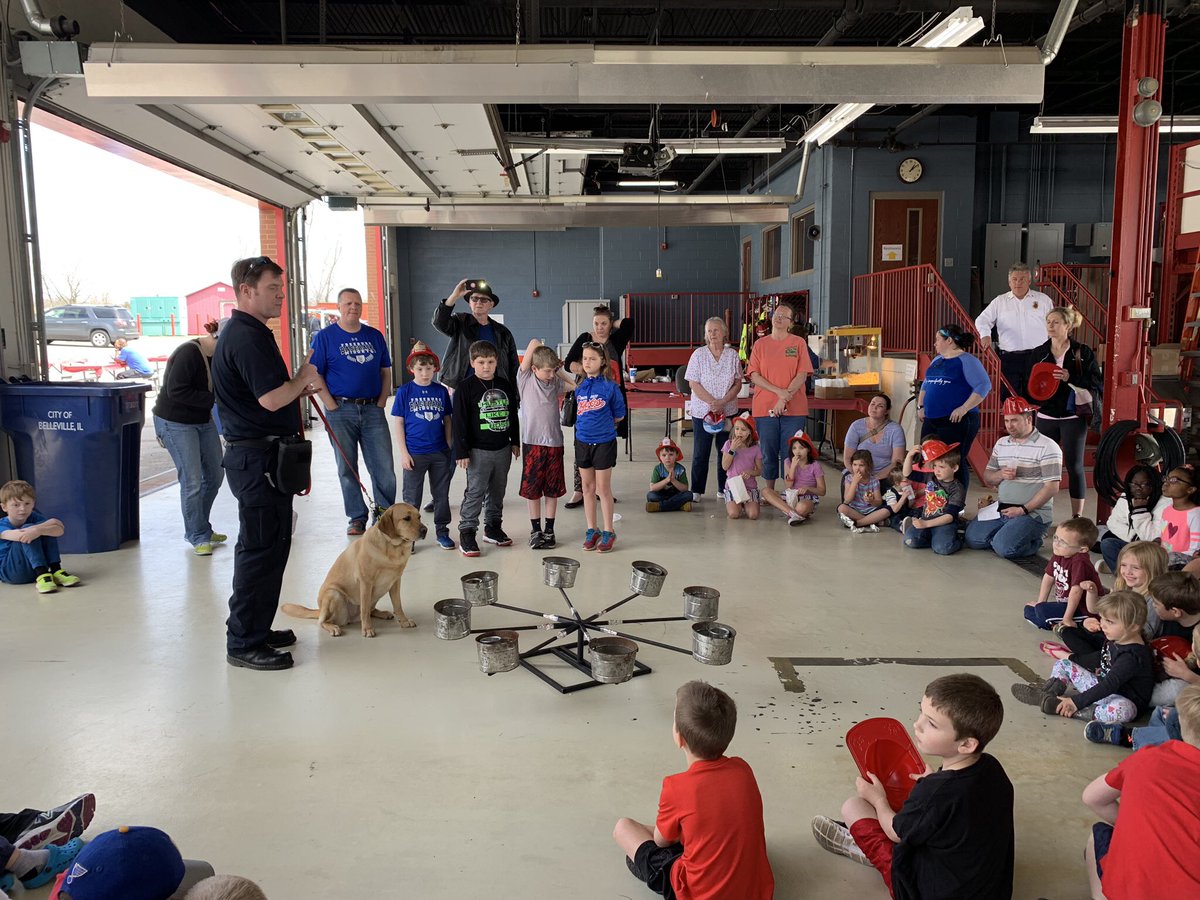BfdOutreach's tweet photo. The annual open house of your Belleville Fire Department was held Saturday from 10 am to 2 pm at House 4. This popular family event demonstrates the work of the @BfdOutreach on behalf of the @Belleville_ILL community. https://t.co/SuaQmIqYD4