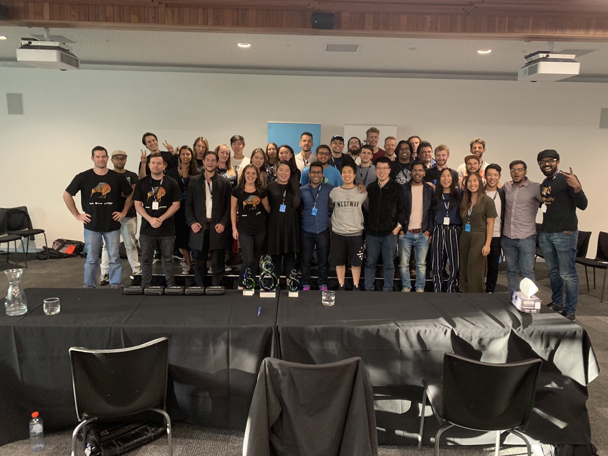 The entire #AIforGood Hackfest. Thanks <a href="/AwareGroupNZ/">Aware Group</a> and all hackers for an incredible weekend.