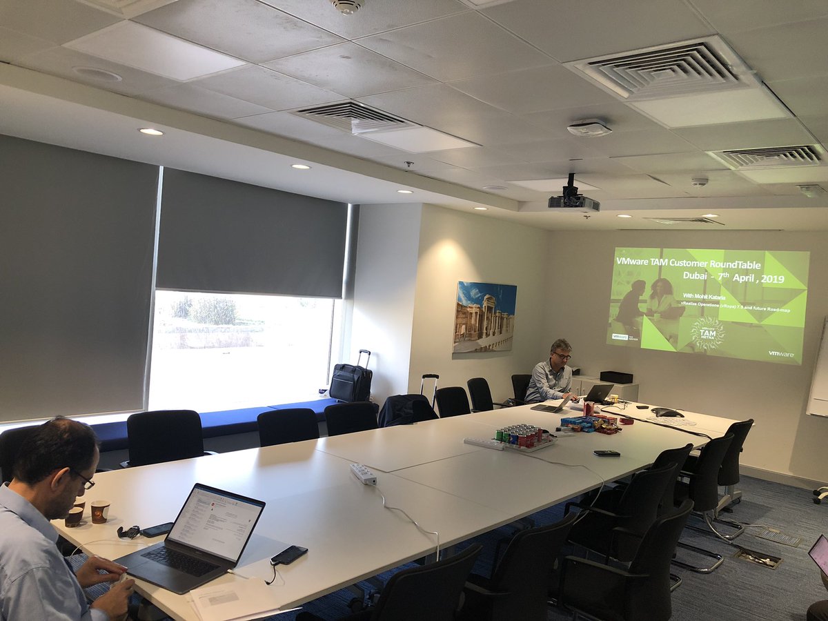 VPhilipose's tweet photo. All set to kickoff TAM customer Roundtable in VMware Dubai office - Exclusive session for @VMwareTAM customers. #tamcustomerroundtable https://t.co/zhtjBWWkaz
