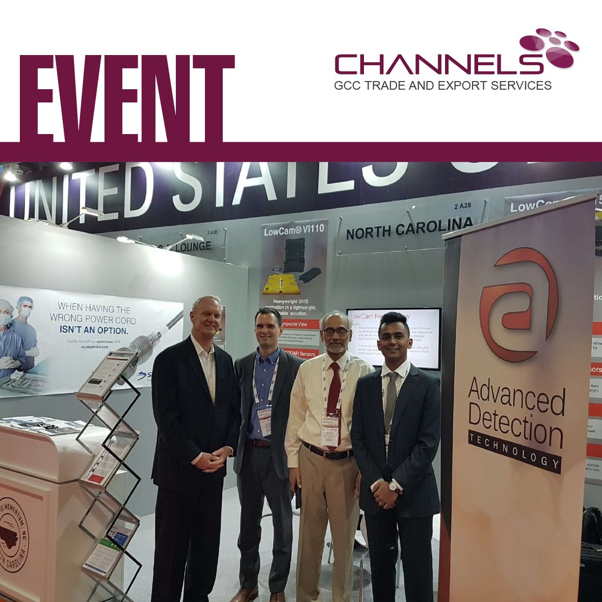 Channels assisted North Carolina at Intersec 2019.