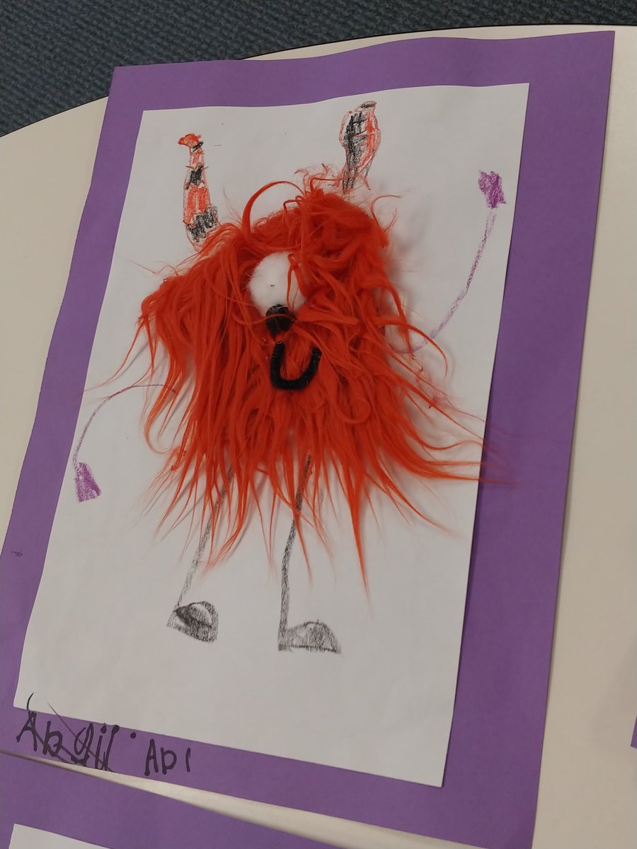I'm at the point of Author Visit planning where I can't sleep. The checklist keeps running through my brain. Well since I can't sleep yet, here are some cute monsters that our littles made as we get ready.