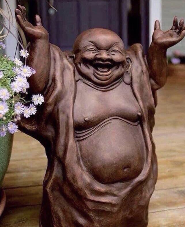 coops_leeds's tweet photo. The Japanese say if you like and retweet the smiling Buddha Leeds will be going up this season MOT    @lufcstats @LUFC @EllandRoadOwl  💙💛💙💛 https://t.co/LymrUyYOB6