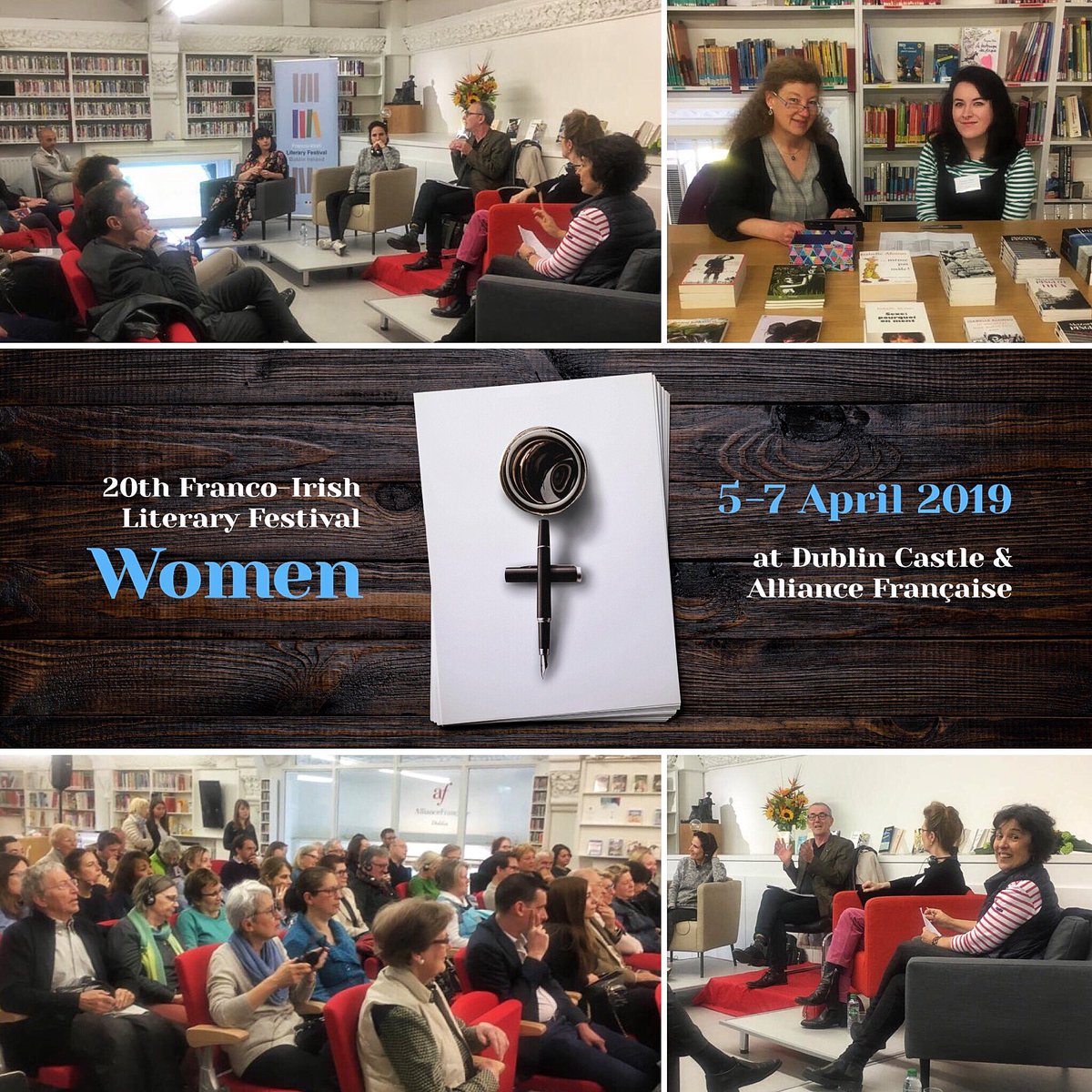 afdublin's tweet photo. #HappeningNow: Last panel #discussion of the Franco-Irish #Literary #Festival with #womenwiters from #Ireland & #France, followed by #readings at the #FrenchLibrary!
More: https://t.co/nhrhWOXCyk
#FILF20 @rte #RTESupportingTheArts https://t.co/fAp54M2AmS