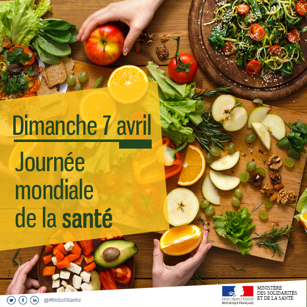 Sante_Gouv's tweet photo. [📅 Journée mondiale de la #Santé⚕] La santé par l’alimentation.
🔎 Découvrez nos 11 mesures permettant de privilégier une alimentation diversifiée, de bonne qualité, gustative, nutritionnelle, issue de l'agriculture durable : https://t.co/GPoMlgvJr5 https://t.co/iezWMJKbaj