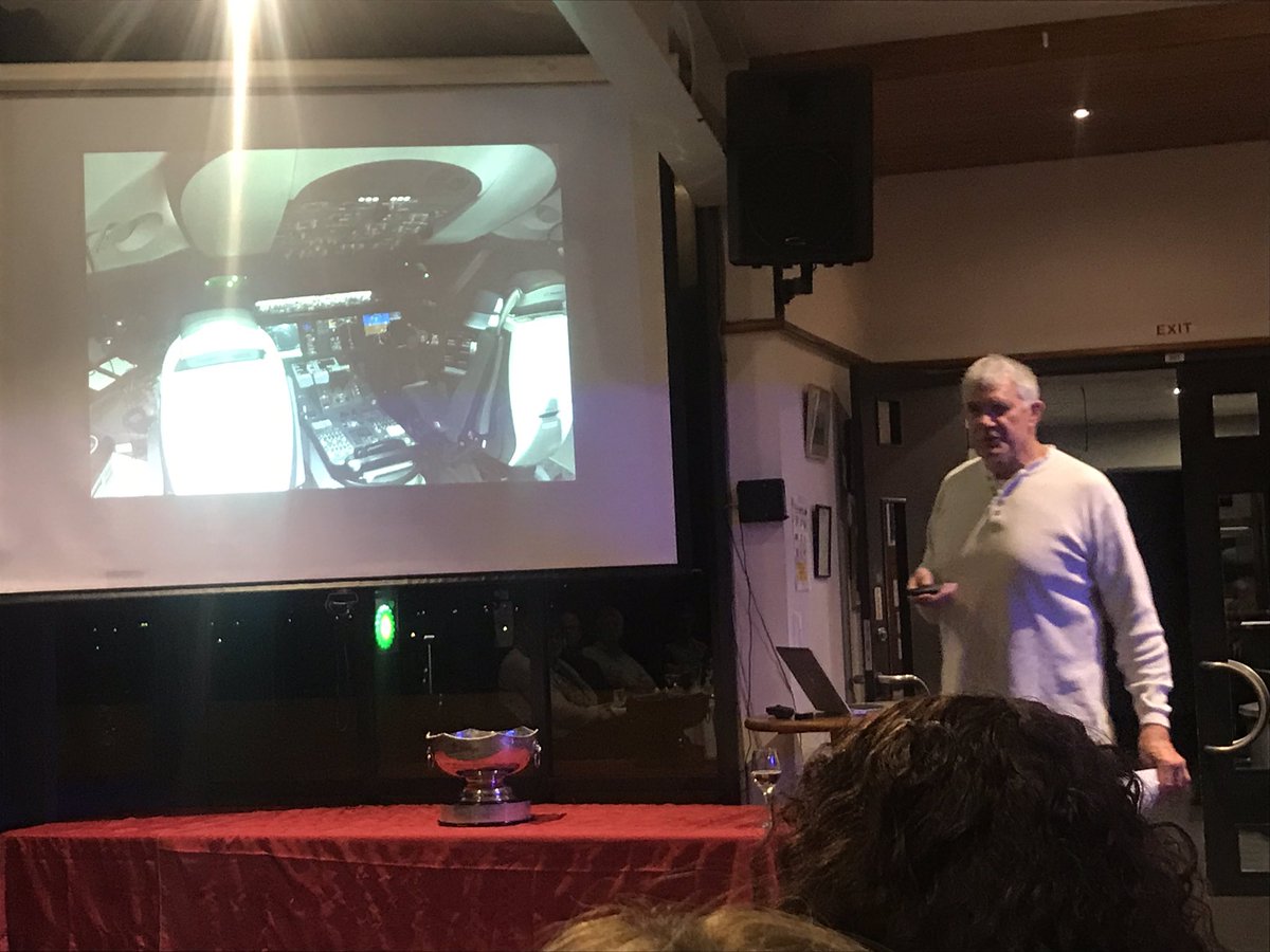 CAC_NZ's tweet photo. Club dinner time!!! Awards, and Graeme Randle shares his 787 Dreamliner simulator experience. https://t.co/zpQmX1bZ6w