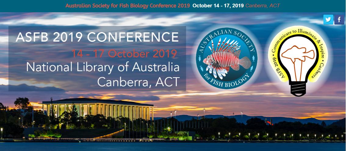 A reminder: Abstract submission for #ASFB2019 (Oct 14-17 in Canberra, ACT) ends on May 10.

In addition to our usual program of fascinating fish talks, the meeting will include workshops on how best to communicate your research.

asfbconference.org