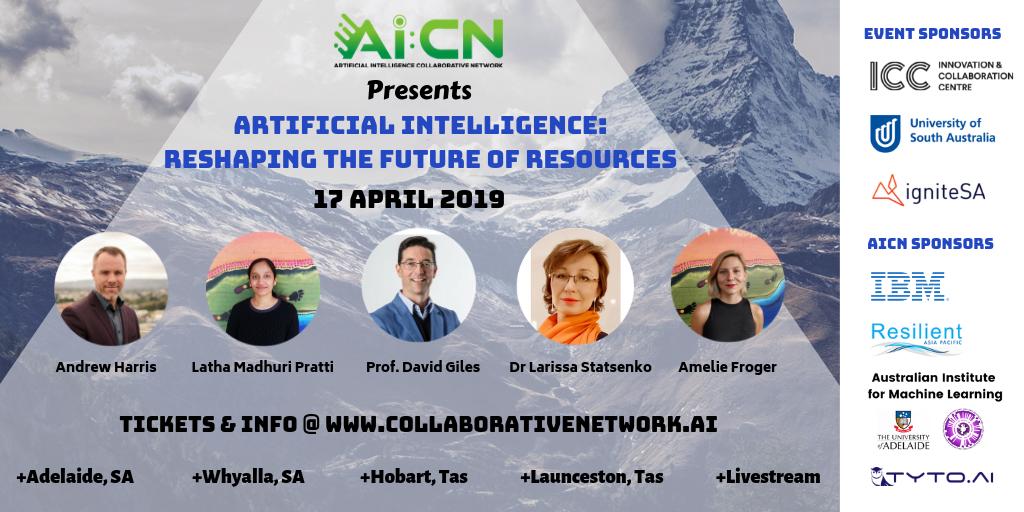 Thrilled to announce the final speaker lineup for #AI: Reshaping the Future of Resources on Apr 17. Register at a location near you, or tune in via live stream! Tickets👉 collaborativenetwork.ai <a href="/ThisIsConsilium/">Consilium Technology</a> <a href="/predict_eu/">Predict</a> @IMERadelaide <a href="/UniofAdelaide/">Uni of Adelaide</a> <a href="/UniversitySA/">UniSA</a> #mining #tech