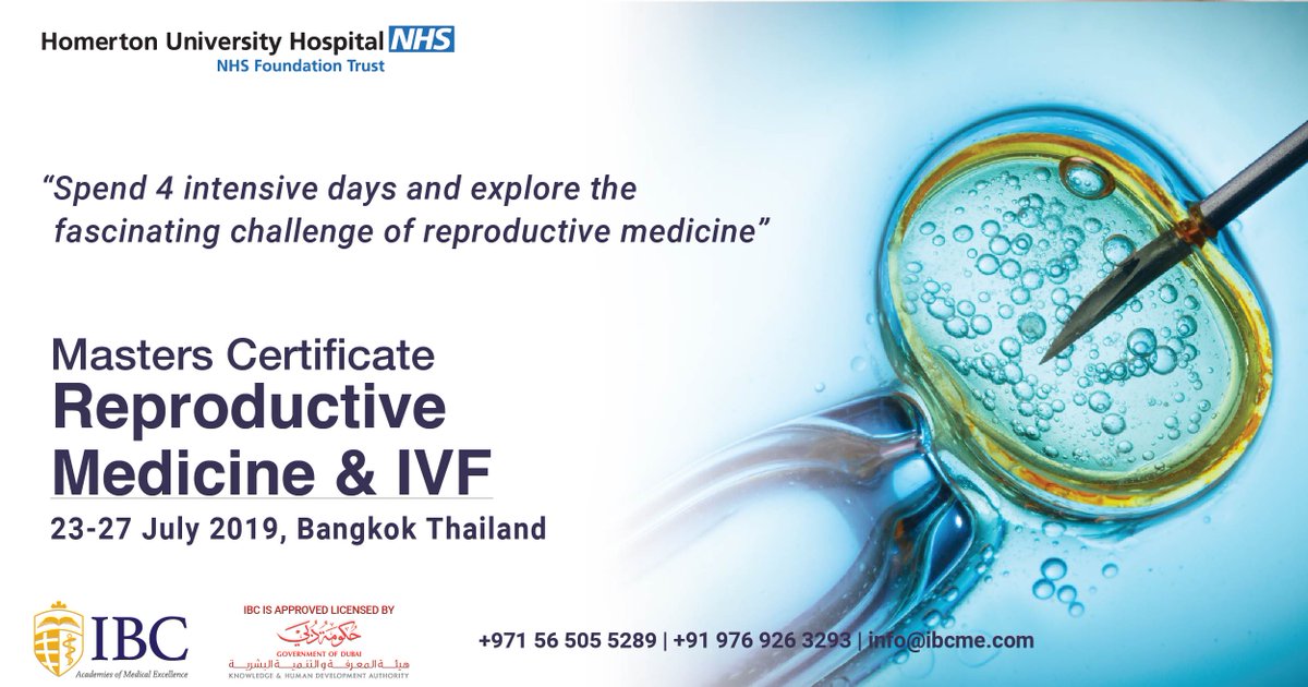 IBCMedical's tweet image. Spend 4 intensive days in Bangkok to explore the fascinating challenge of reproductive medicine with the world&apos;s leading faculty to teach reproductive medicine from Homerton University Hospital, UK
 
bit.ly/2IAtajR
+971 56 505 5289 | +919769263293
#IVF #IVFcourse #IBC