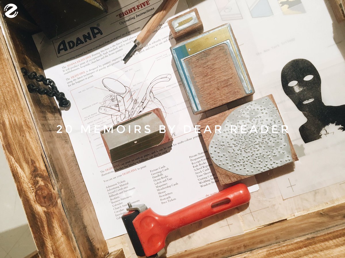 zipeventapp's tweet photo. #ReadyZipGo
นิทรรศการ 20 Memoirs by Dear Reader
4-28 April 2019 (ปิดวันจันทร์)
People's Gallery 2nd fl. at Bacc https://t.co/GohO6kLjBt