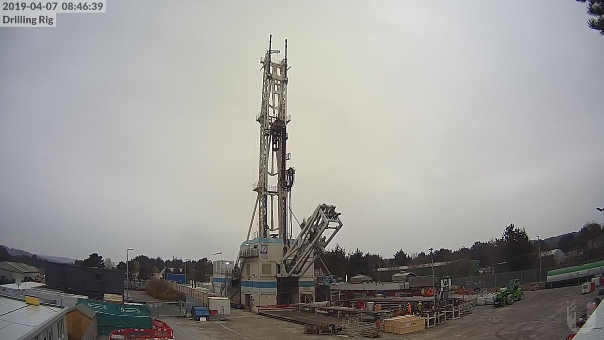 planetkooler's tweet photo. Overcast Sunday morning @uniteddownsgeo Deep #Geothermal Project. Tripping back down into borehole UD1 to ~4400m MD, after #drillling bit change and BOP test. Automatic rod handler comes into its own for these long trips. #automation #engineering https://t.co/xl5A8E685E
