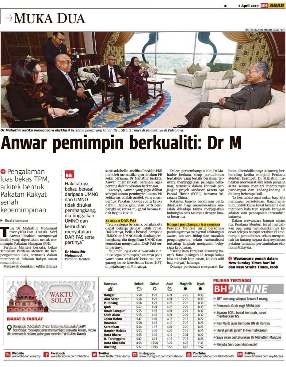 Say what you want about the past, we live in the present, for the future. Terima kasih Tun M <a href="/chedetofficial/">Dr Mahathir Mohamad</a> for acknowledging DS <a href="/anwaribrahim/">Anwar Ibrahim</a>. Let’s work towards a better nation together.