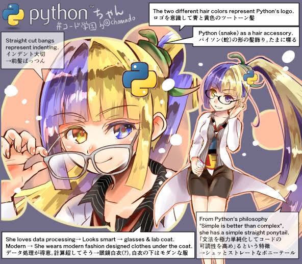 chomado's tweet image. アメリカから来た友達(昨日とは違う人)が
「遅くなったけど誕生日(11月)プレゼント」と
私の描いた #Pythonちゃん の絵を
ステッカーにしてくれた😭嬉しい!
50枚貰ったから
欲しい人はあげるね☺️
