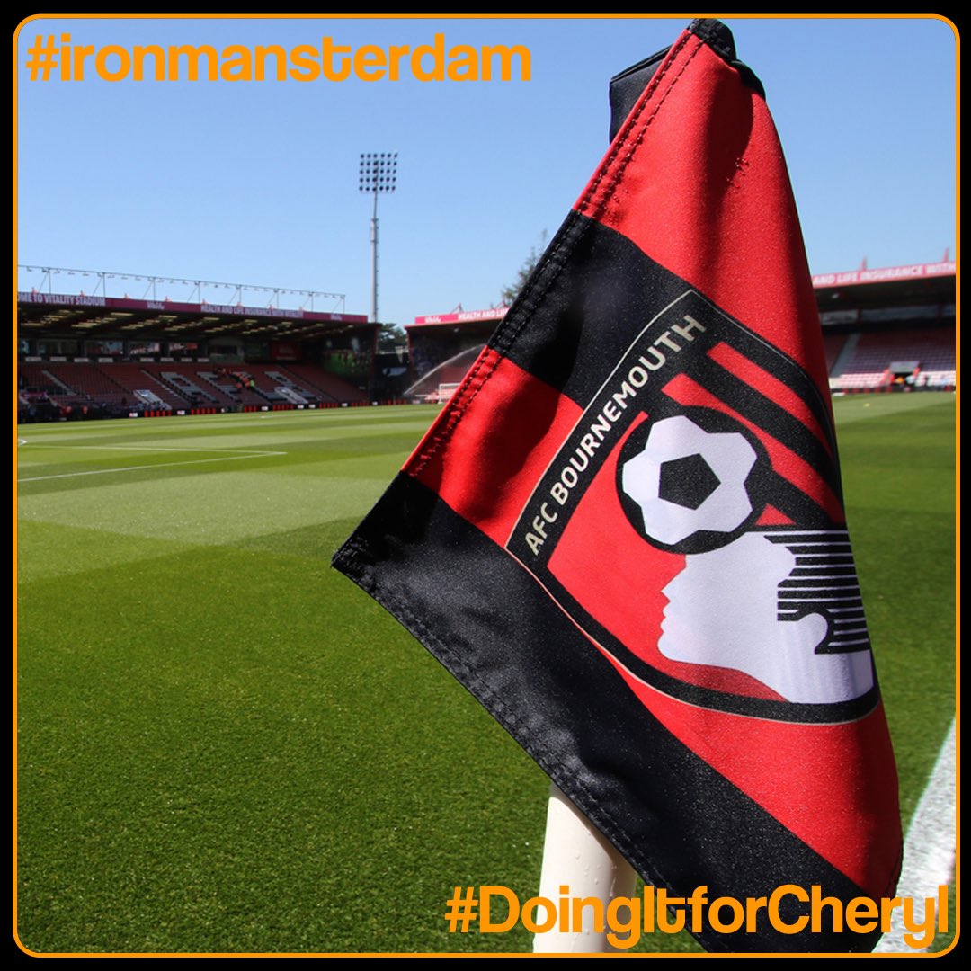 ironmansterdam's tweet photo. A massive thank you to @officialafcb for their support for the #ironmansterdam fundraising effort for @macmillanlocal #utciad #cherries #afcb #doingitforcheryl #ironmansterdam https://t.co/zDYtWKB1Ku