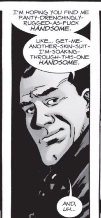 NegansMiz's tweet photo. #SundayThoughts #WeekendWorries
I am shit scared @angelakang and @GunnerGale turn #Negan into a clean, family friendly, good-uncle-Negan Rick-clone to make him acceptable for the mainstream watchers in s10
But I have faith in JDM, his acting skills and his love for my dude. โค๏ธ https://t.co/Blu3X7gPkx