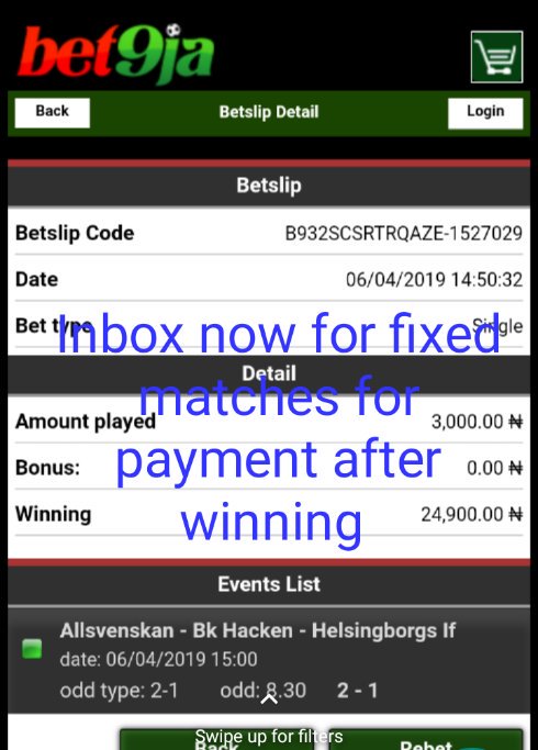 mark_payment's tweet image. 100% fixed matches only for payment after winning