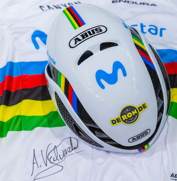 Movistar_Team's tweet image. 😍😍😍 #abuscycling #performanceprotection #RondeVanBala 🌈🇧🇪 #RVV19