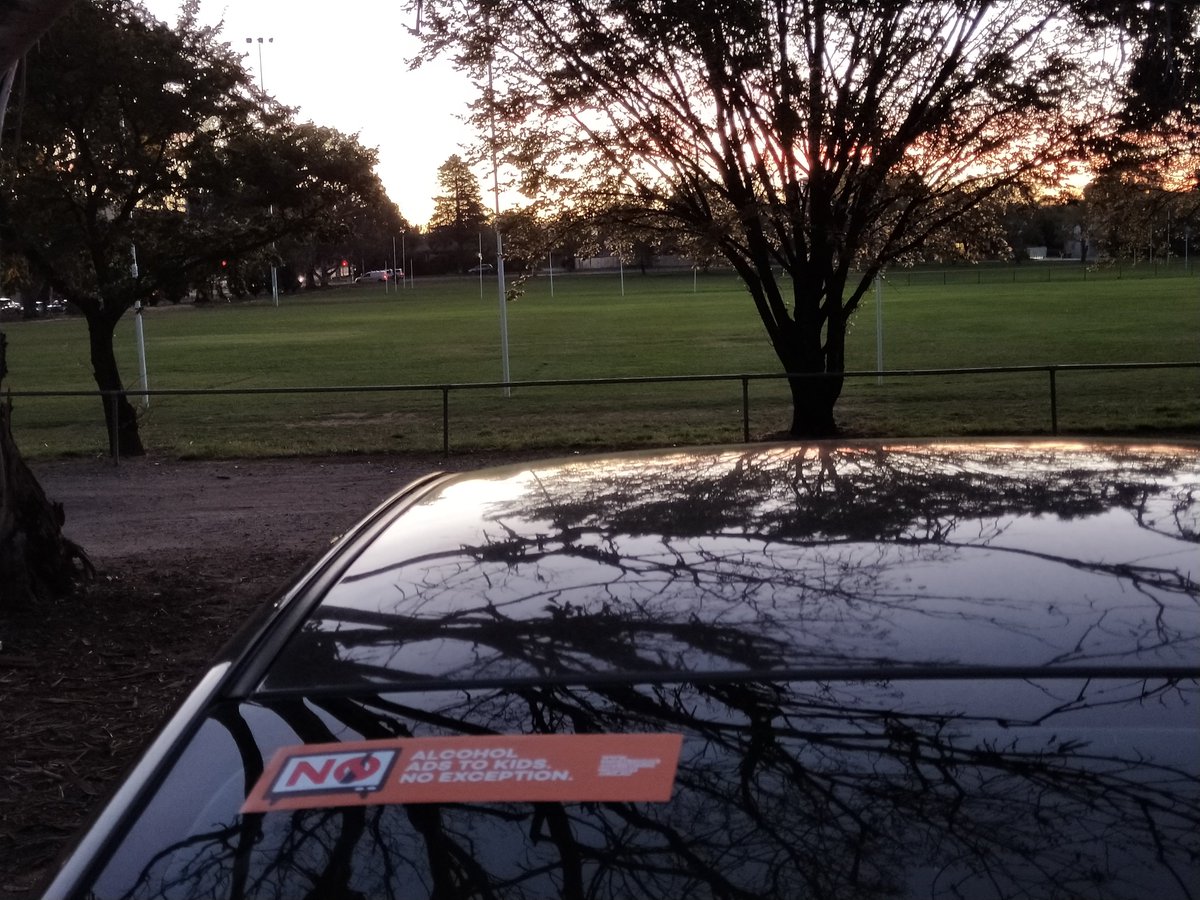 JaymeMarkus's tweet photo. I had to travel to a suburban footy ground to remember what an #AFL field looks like without constant rolling beer ads!
What's worse is these #alcohol ads are shown during children's TV viewing hours.
#EndAlcAdInSport #NoException https://t.co/MGQUfOEpsR