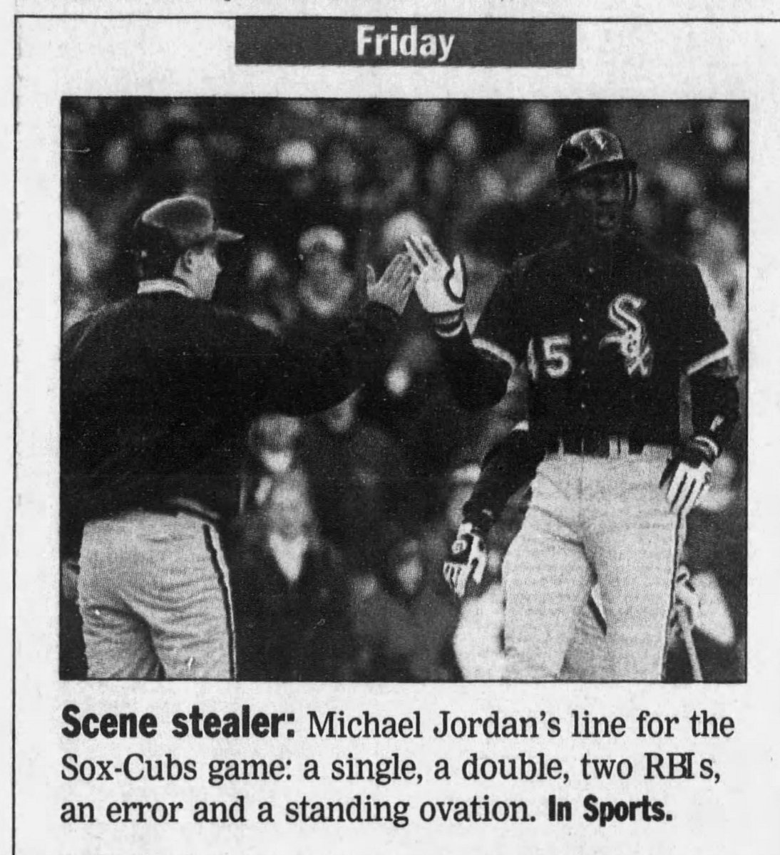 One of the highlights came 25 years ago today, on April 7, 1994, when MJ played in the Crosstown Classic at Wrigley Field. It was the beginning of an unexpected journey as MJ transformed himself into a ballplayer.