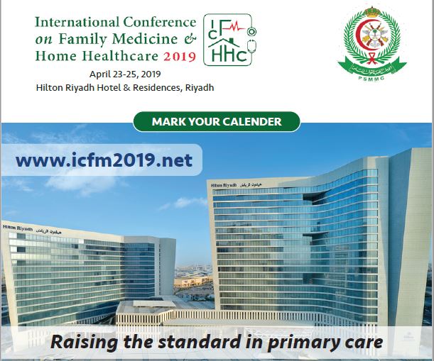 ICFM8's tweet photo. Only 15 Days left for International Conference on Family Medicine &amp; Home Health Care - ICFM 2019.

Dates - 23rd to 25th April 2019
Venue - Riyadh, Saudi Arabia

https://t.co/buPNQChCAI https://t.co/jgeBaaM1Yh