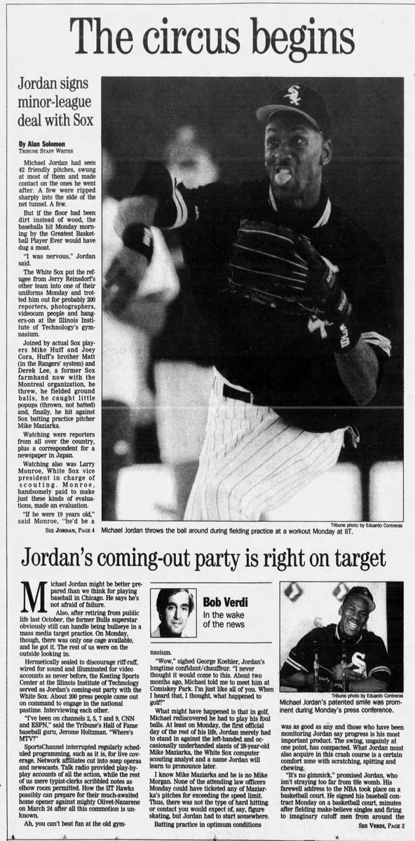 Finally, on February 7, 1994, the rumors ended and the impossible happened: Michael Jordan signed a minor league contract with the White Sox. The contract would max out at $109k if he made the majors; throughout his retirement, though, the Bulls still paid him his NBA salary.