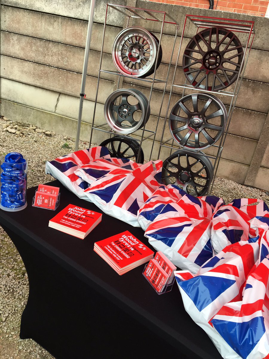 Also make sure you grab one of our free merchandise bags! #johnwoodtyres #bromyardspeedfestival