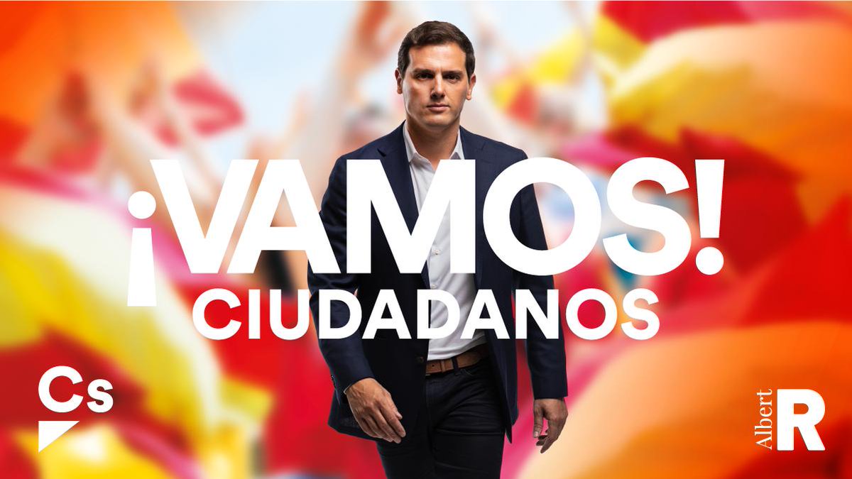 🍊 Os presentamos nuestro nuevo cartel de campaña para el #28A y el eslogan que nos acompañará hasta las urnas. 
¡#VamosCiudadanos! 🇪🇸