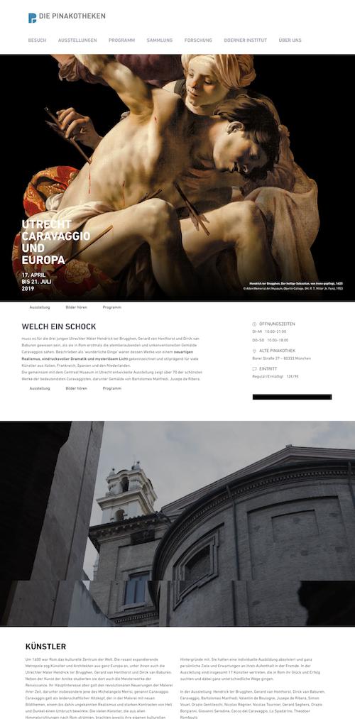 3 Jahre ist er nun her, der große Relaunch unserer Website #PinaWeb. Mit einem besonderen Auftritt für die kommmende Ausstellung „Utrecht, Caravaggio und Europa“ stellen wir nun die Weichen für neue digitale Präsentationsformen. 👉 pinakothek.de/caravaggisti #Museum #DigSMus #DigKV