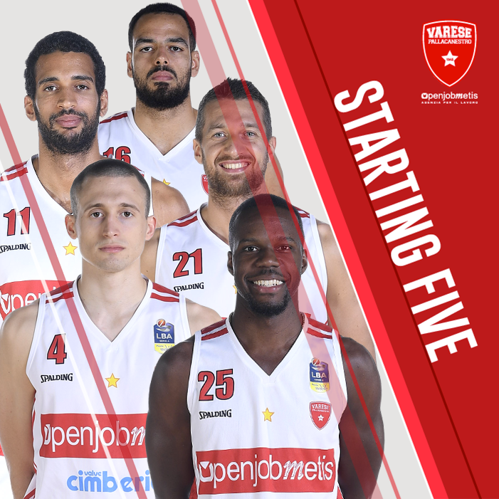 PallVarese's tweet image. 💪 Al #PalaVela è tutto pronto per #TorVar: ecco il nostro #Starting5! #GOVARESE