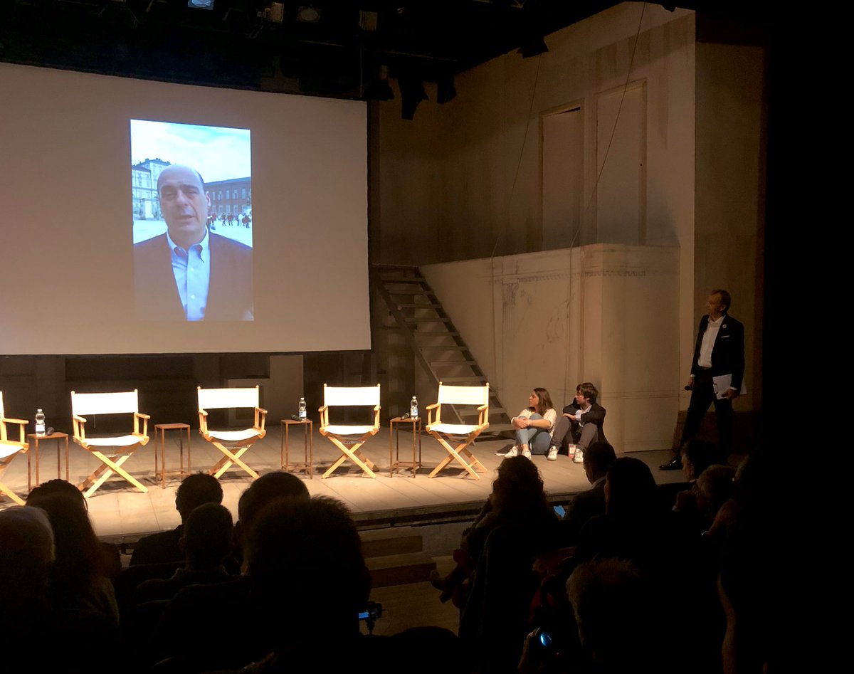 MatteoRichetti's tweet photo. Il saluto del segretario del @pdnetwork @nzingaretti “Potete rappresentare e siete parte di un #PD #aperto che deve impedire a questa destra di continuare a vincere”.
#Harambee https://t.co/dVhwH3ojM5