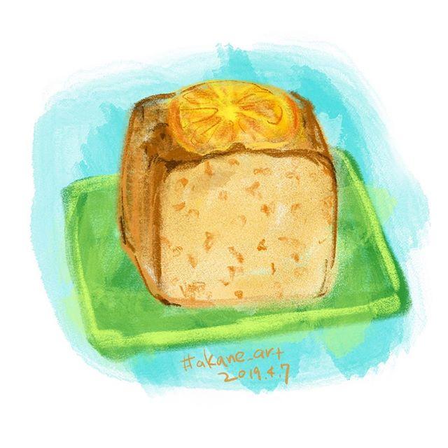 Akane Art Orange Cake Akane Art イラスト Illustration Drawing Art Orangecake オレンジケーキ パウンドケーキ ケーキ Poundcake Cake Painting Procreate 一日一絵 Onesktchaday Onedrawingaday 365drawings T Co