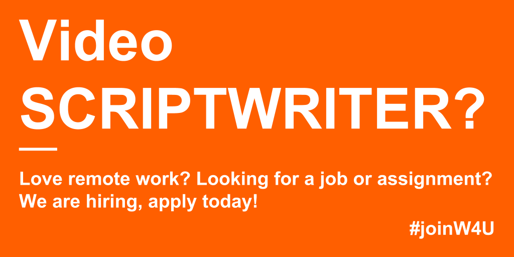 Wings4U's tweet photo. We are looking to hire a scriptwriter who will collaborate with us in the creation of visually appealing scripts for our customer success stories. Does it sound interesting to you? Apply here: https://t.co/Y4RdhCx1m0 https://t.co/feZggaxZSe
