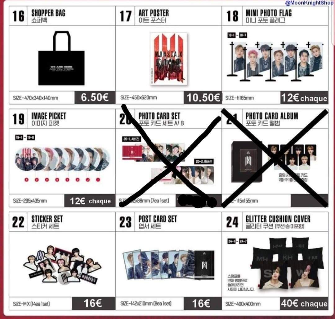 MoonKnightGOs's tweet photo. [ PLEASE RT 💫 FR / EU GO ]

Group order for Monsta X We Are Here in Seoul Tour concert goods is live on the FB page ! https://t.co/IPBH833yLm

You can also DM us here if you wish to order but don't use Facebook 

🐊 https://t.co/UJ232zvafG