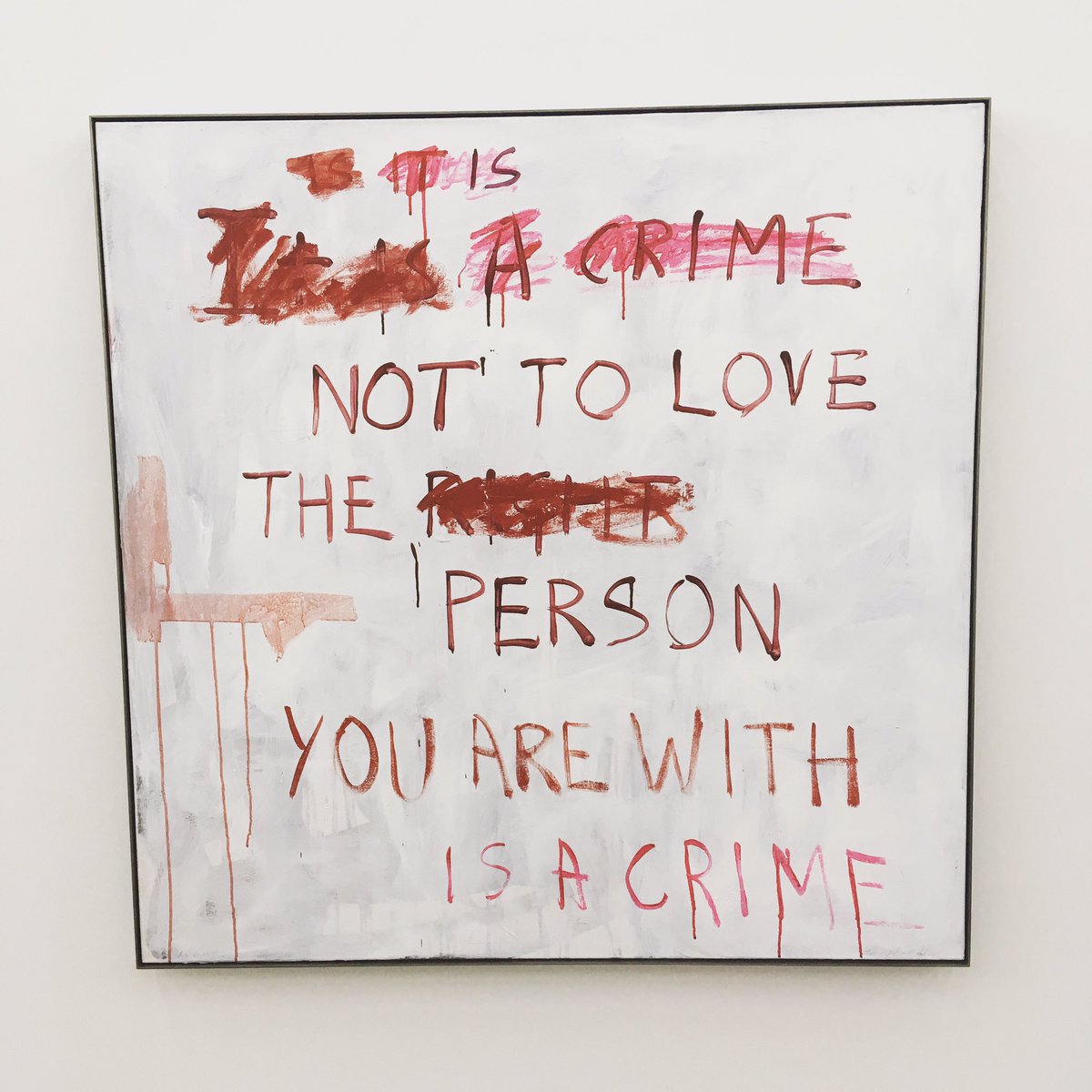 Mild_Riot's tweet photo. Tracey Emin exhibition ‘A Fortnight of Tears’ #disorientating #lonely #cathartic #TraceyEmin https://t.co/5lWpodTqHB