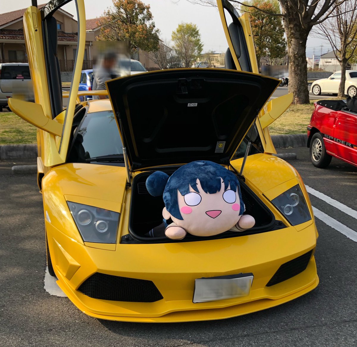 まっさん これは間違いなく イタ車 オフ会 でオーナーさんのご好意で 奇跡のコラボ 笑 ランボルギーニ イタリア車 痛車