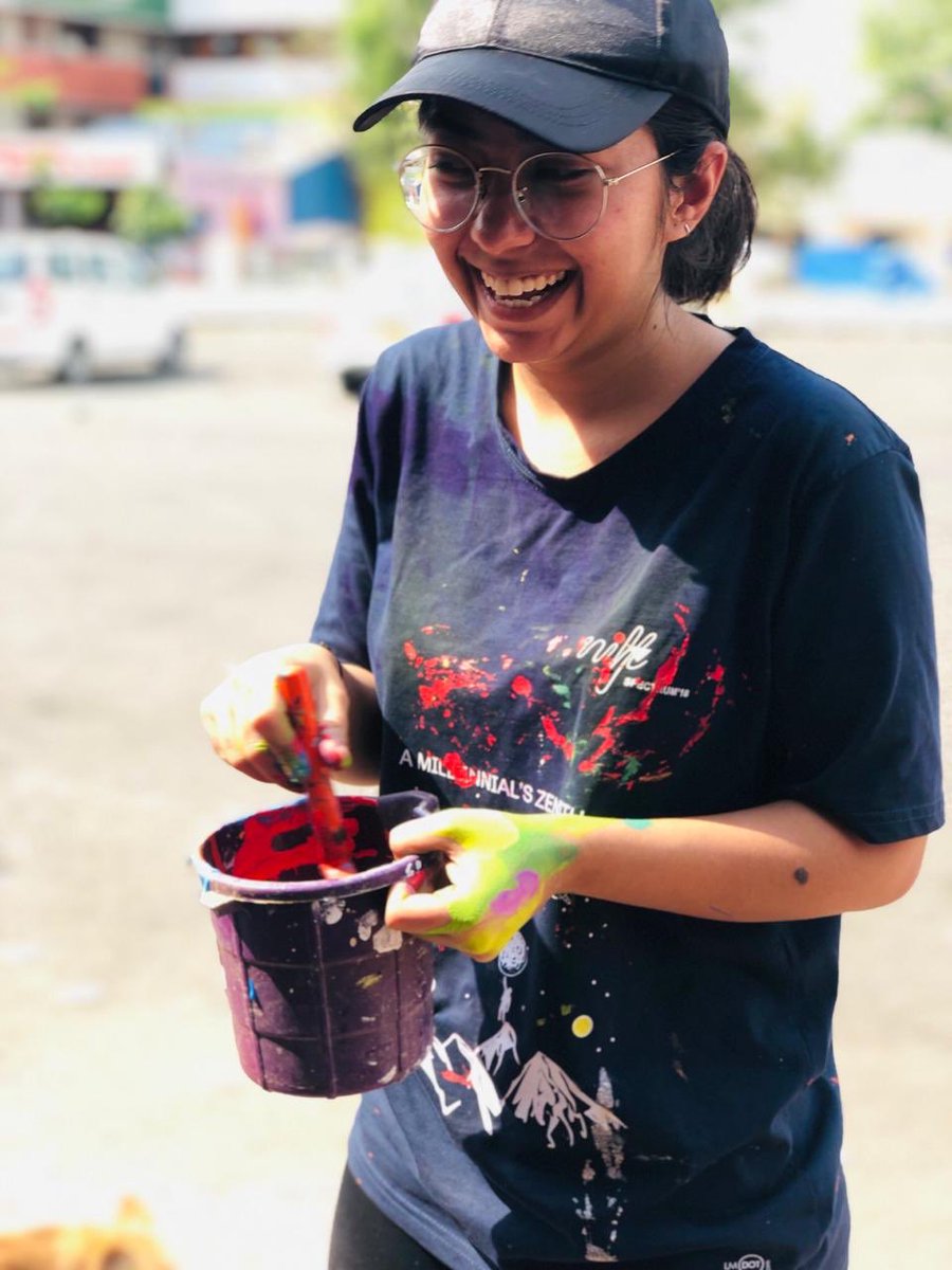 BengaluruNift's tweet image. Another day, another wall..when we decide to spill colour and talent into public space.#wallnuts #CommunityEngagement #mural #niftbengaluru #artworks watch this space for more updates