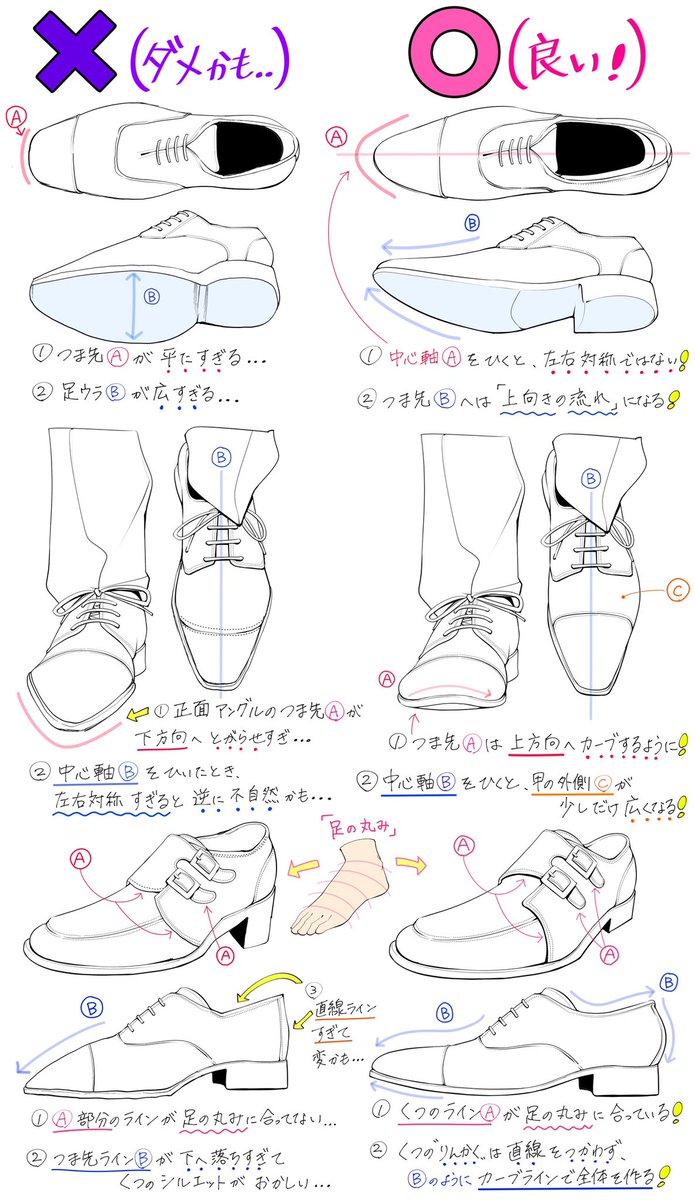 吉村拓也 イラスト講座 スーツ靴の描き方 スーツに似合う革靴 が上達する ダメなこと と 良いこと T Co Onglnu6cqt Twitter