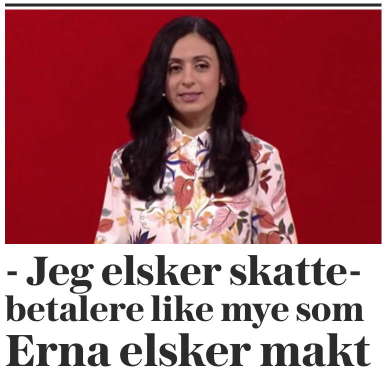 JuliusEmbretsen's tweet photo. Var dette så lurt sagt da, @HadiaTajik. Det får deg til å høre ut som du 1) ønsker enda høyere skatt 2) er misunnelig på @erna_solberg
#aplm19 #dax18 #nrkdebatt https://t.co/1OZm73yY6I