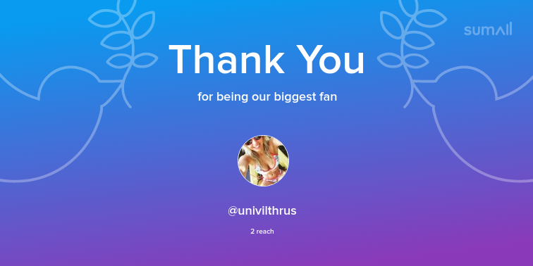 WeGameDev's tweet image. Our biggest fans this week: @univilthrus. Thank you! via sumall.com/thankyou?utm_s…
