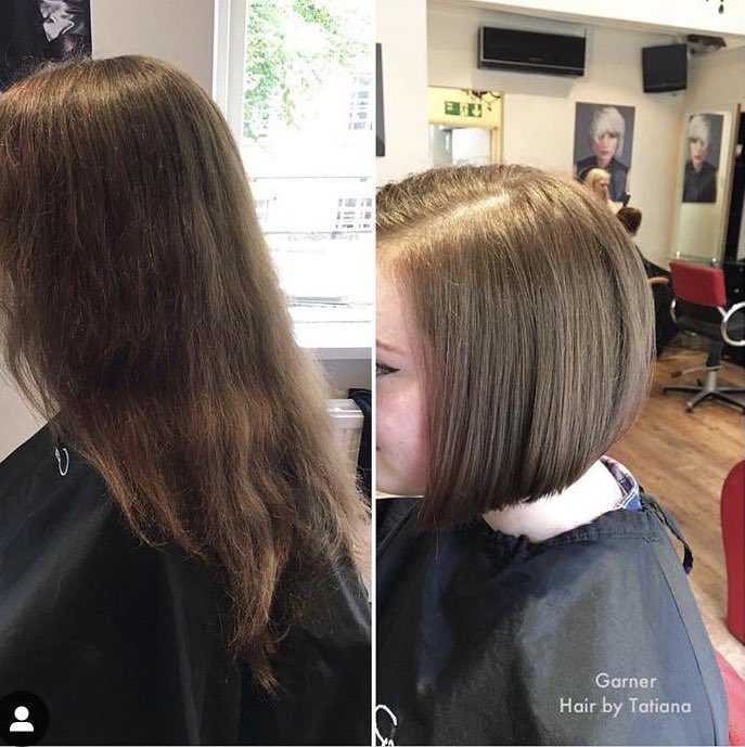 These fantastic before and after shots are the creative work of our very own Tatiana. She has really worked her magic on these beautiful cuts. 😍 #GarnerHair #YourStyleOurPassion