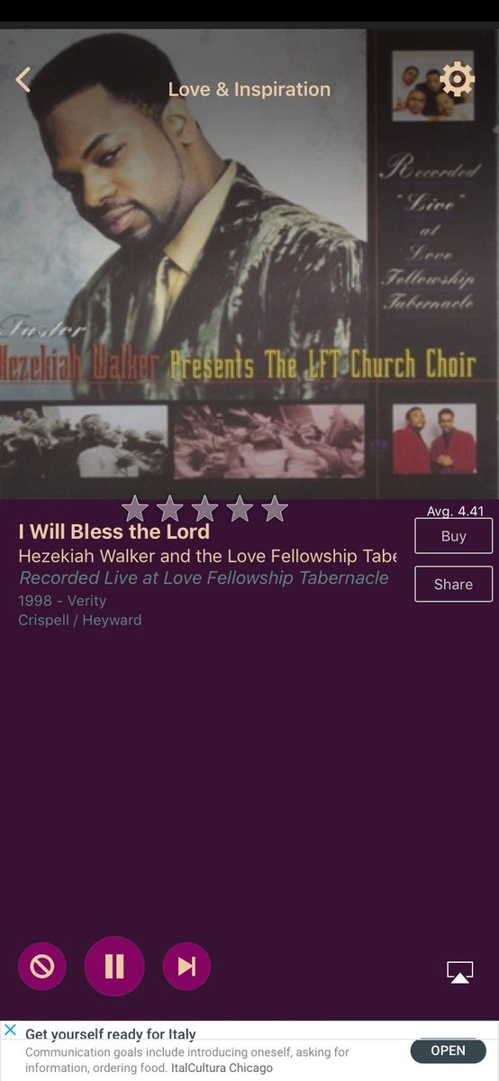 AccuRadioRandB's tweet photo. I Will Bless the Lord by Hezekiah Walker and the Love Fellowship Tabernacle Church Choir on AccuRadio https://t.co/lv2EkQFZ5d